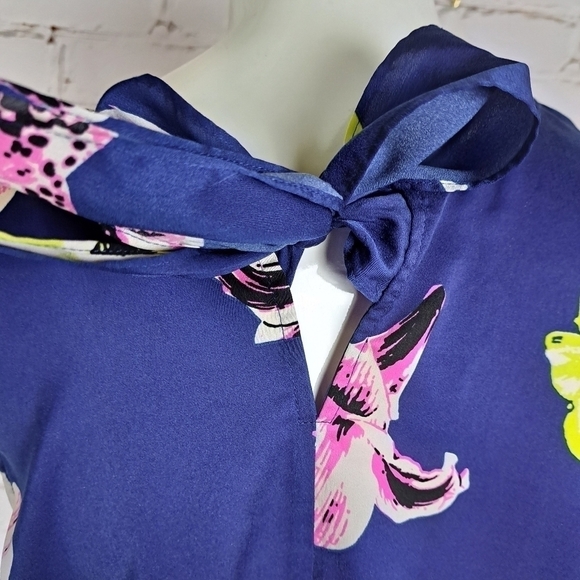 J.CREW Floral Tie back Blouse - Picture 6 of 10